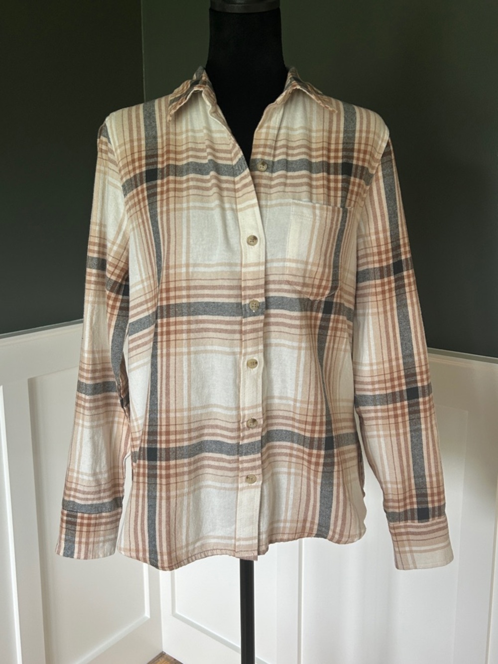Old Navy Plaid Flannel Shirt, NWT